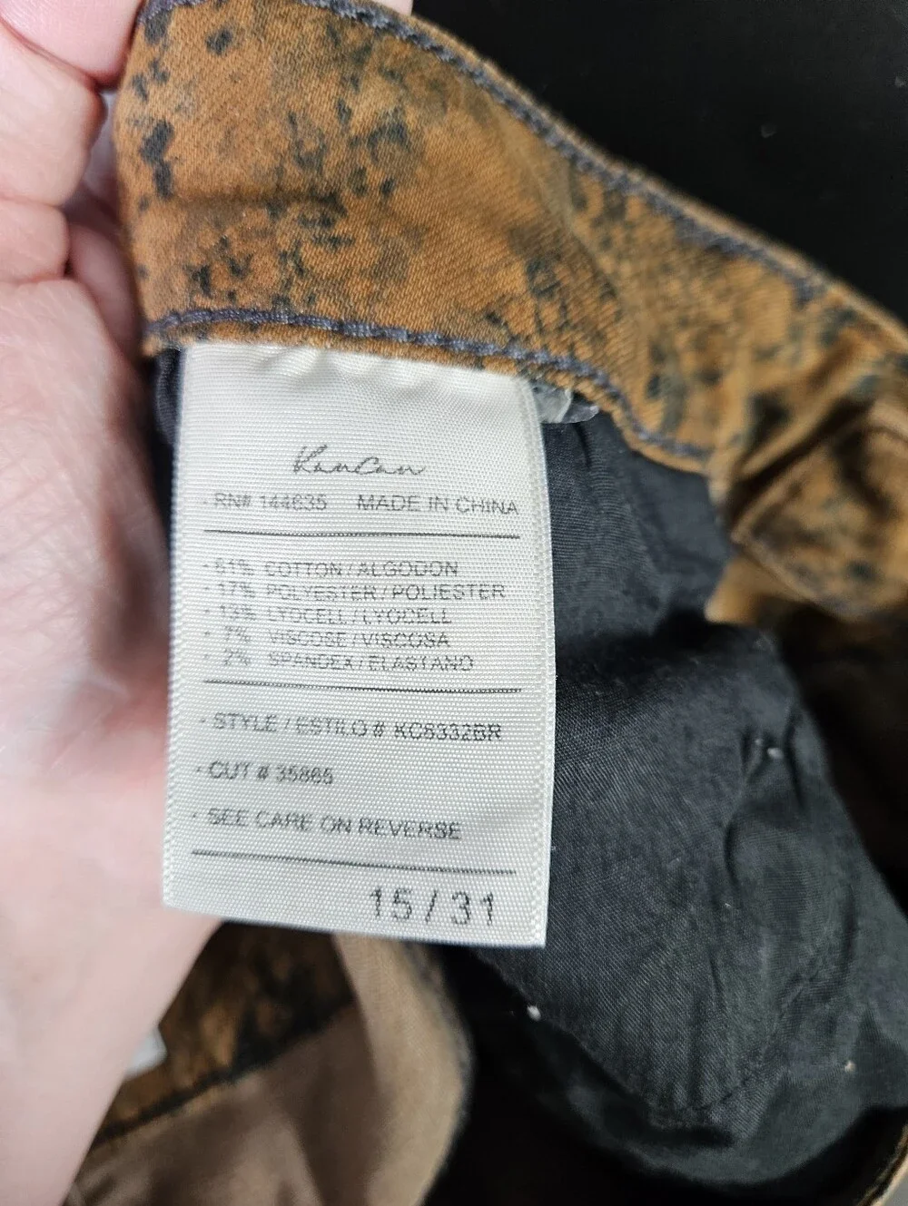 Kancan Snake Printed Skinny Pants